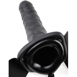 Fetish Fantasy Series - 19 Cm Vibrant Creux Strap-On Noir